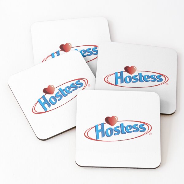 Item preview, Hostess Modern Red Heart Blue Oval Logo designed and sold by chaartis.