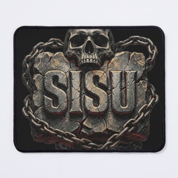 Item preview, SISU Ancient Bedrock – Brutalist Skull Gym Wear designed and sold by SisuPrintsCo.
