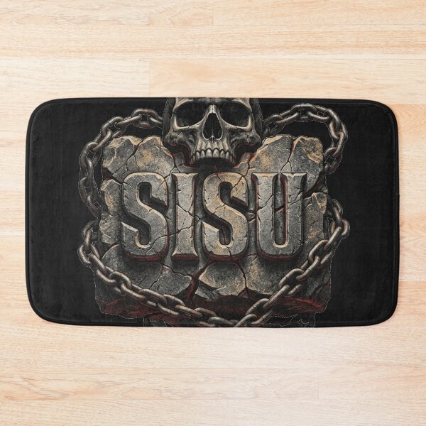Item preview, SISU Ancient Bedrock – Brutalist Skull Gym Wear designed and sold by SisuPrintsCo.