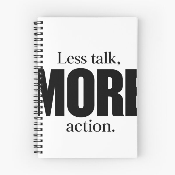 Item preview, Less Talk More Action Bold Minimalist Quote designed and sold by hoille.