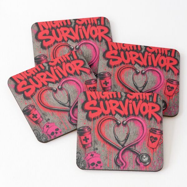 Item preview, Night Shift Survivor – Nurse Graffiti Design designed and sold by Arrow2025.