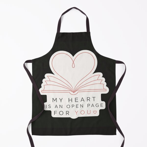 Item preview, My Heart Is An Open Page Romantic Line Art designed and sold by Aliplus+.