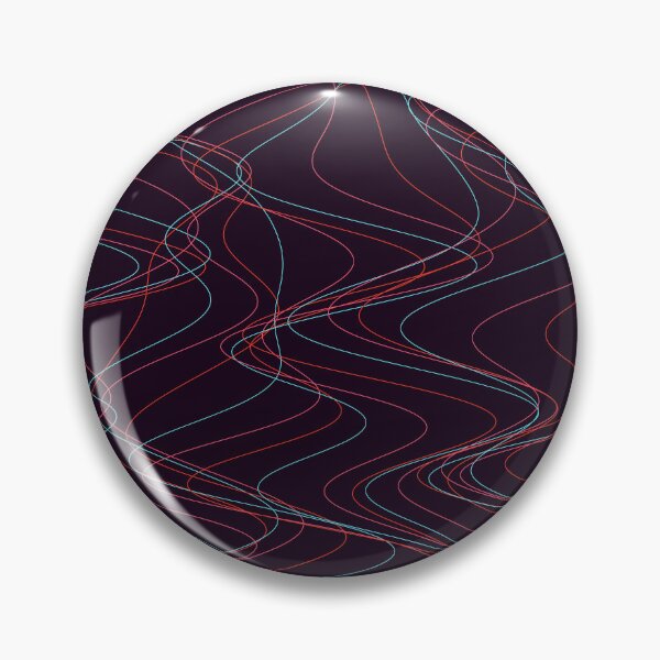 Item preview, Abstract Wavy Laser Lines - Red and Cyan Pattern designed and sold by GraphyLab.