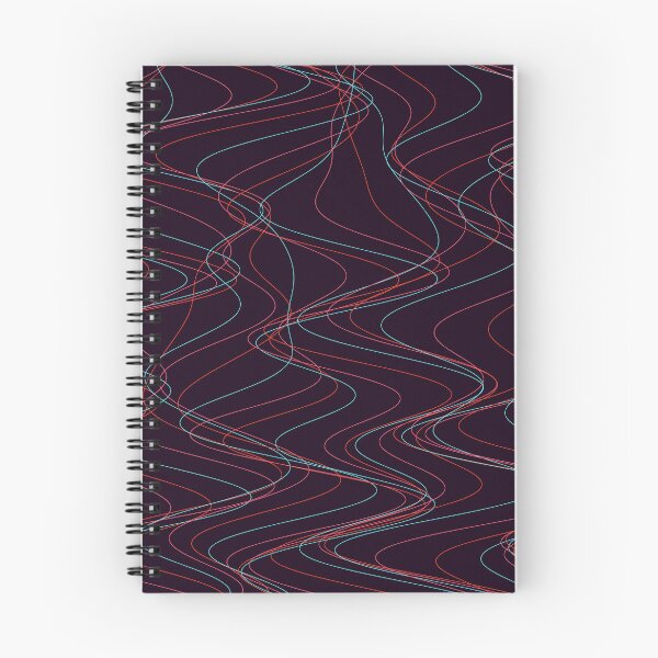 Item preview, Abstract Wavy Laser Lines - Red and Cyan Pattern designed and sold by GraphyLab.
