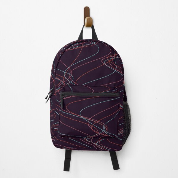 Item preview, Abstract Wavy Laser Lines - Red and Cyan Pattern designed and sold by GraphyLab.