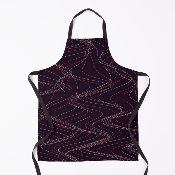 Item preview, Abstract Wavy Laser Lines - Red and Cyan Pattern designed and sold by GraphyLab.