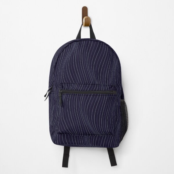 Item preview, Minimalist Vertical Dotted Wave Pattern - Midnight Blue Pattern designed and sold by GraphyLab.
