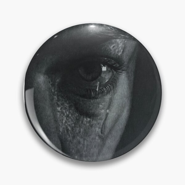 Item preview, Silent Tear - Hyperrealistic Eye & Face Pencil Art designed and sold by BoyanVBart.
