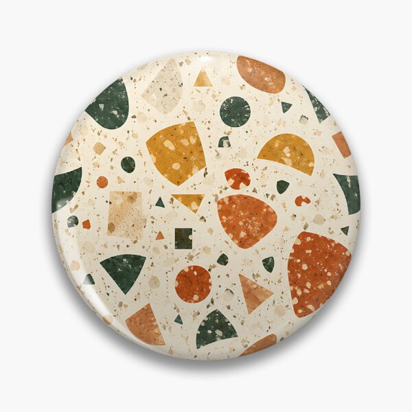 Item preview, Modern Autumn Terrazzo Stone Abstract Pattern designed and sold by Thai Vibe Studio.