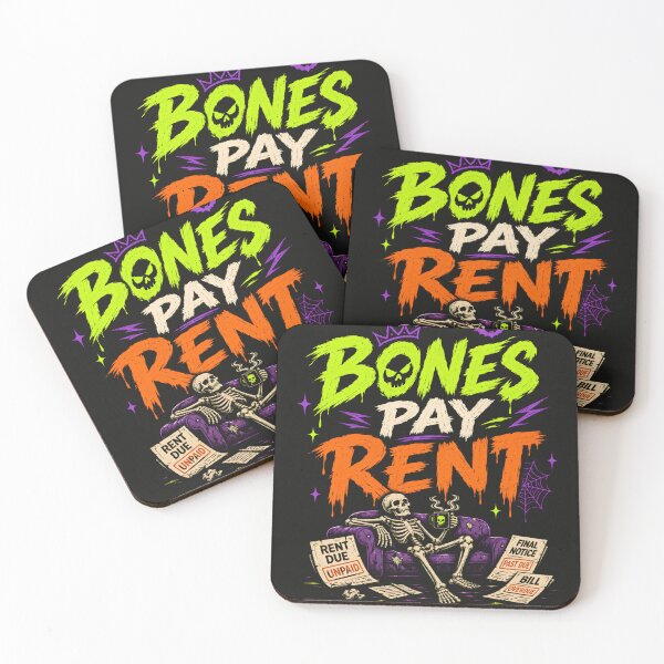 Item preview, BONES PAY RENT designed and sold by OskarTrendz.
