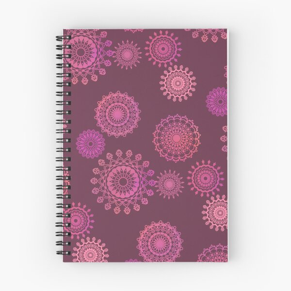 Item preview, Gradient Sunset Mandalas on Dark Mauve  designed and sold by JaygiesDesign.