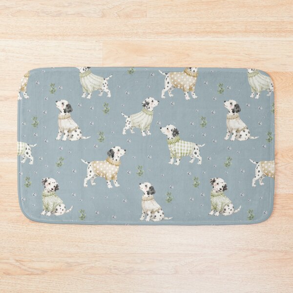 Item preview, Dalmatian Dog in Cozy Sweaters Watercolor Pattern | Puppy Illustration for Phone Cases, Tote Bags, Mugs & Gifts designed and sold by PaperyAndInk.