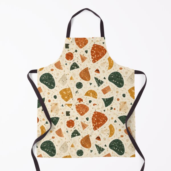 Item preview, Modern Autumn Terrazzo Stone Abstract Pattern designed and sold by Thai Vibe Studio.