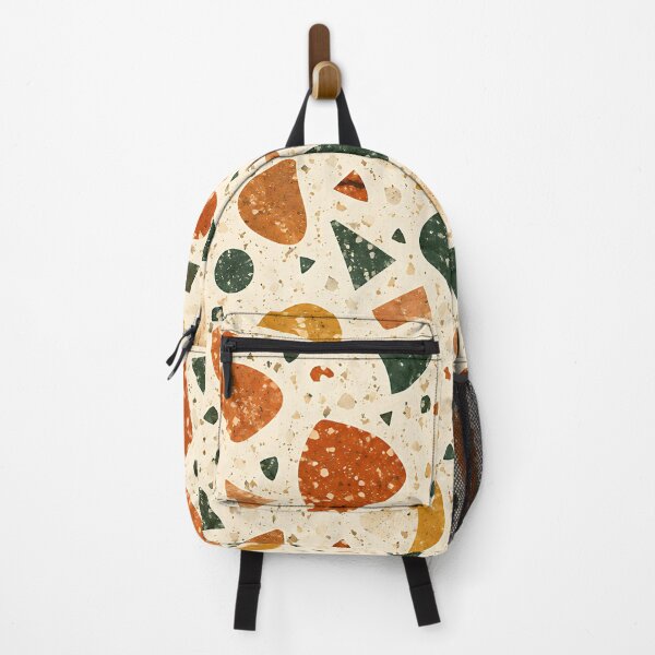 Item preview, Modern Autumn Terrazzo Stone Abstract Pattern designed and sold by Thai Vibe Studio.