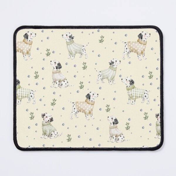 Item preview, Dalmatian Dog in Cozy Sweaters Watercolor Pattern | Puppy Illustration for Phone Cases, Tote Bags, Mugs & Gifts designed and sold by PaperyAndInk.
