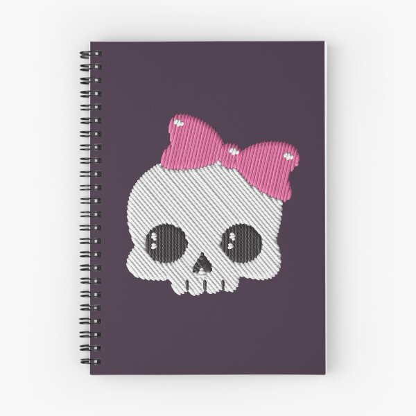 Item preview, Kawaii Skull Pink Bow Embroidery Patch Sticker designed and sold by · GAMING SOUL ·.