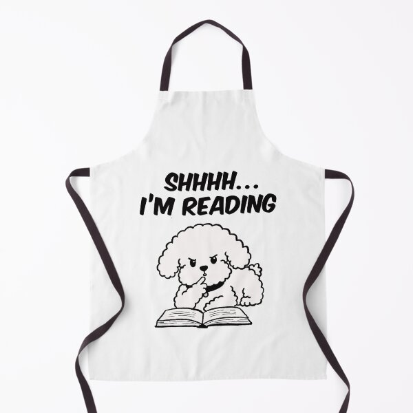 Item preview, Shhh I'm Reading Cute Dog Book Lover Funny Reading Gift designed and sold by pinkystickstore.