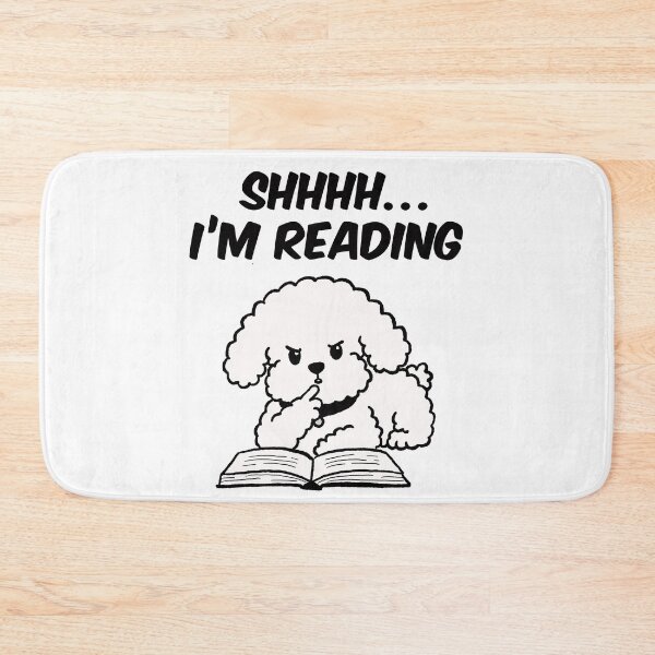 Item preview, Shhh I'm Reading Cute Dog Book Lover Funny Reading Gift designed and sold by pinkystickstore.