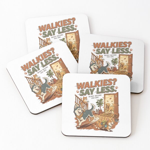 Item preview, Walkies? Say Less. | Funny Dog Lover Design | Excited Husky Illustration | Pet Lifestyle Graphic designed and sold by SAJ Design Studio.