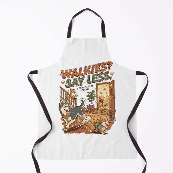 Item preview, Walkies? Say Less. | Funny Dog Lover Design | Excited Husky Illustration | Pet Lifestyle Graphic designed and sold by SAJ Design Studio.