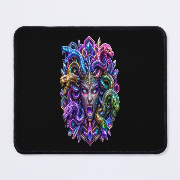 Item preview, Medusa Gorgon Neon Serpents Crystal designed and sold by Inky Atlas.
