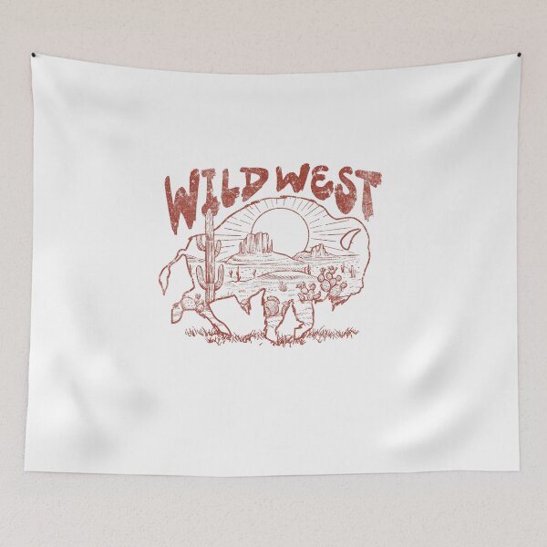 Item preview, Wild West Bison Desert Landscape Graphic designed and sold by The secret storage room.