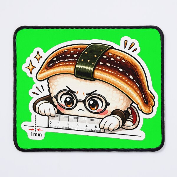 Item preview, Precision Eel Sushi Mascot Sticker designed and sold by OddGarage.