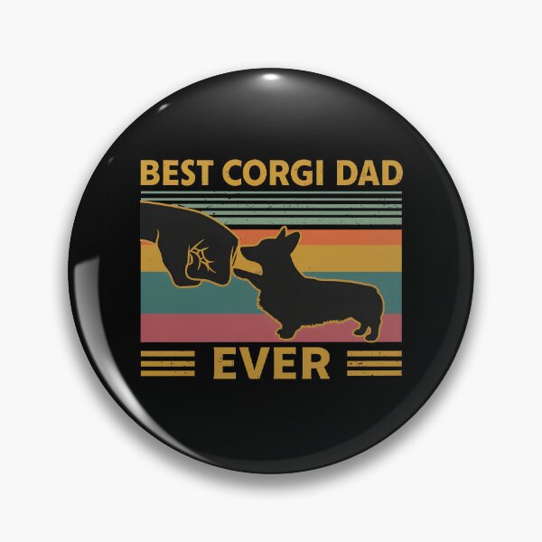 Artikelvorschau, Bester Corgi-Papa aller Zeiten – Retro-Faustgruß entworfen und verkauft von SoyLamderma.