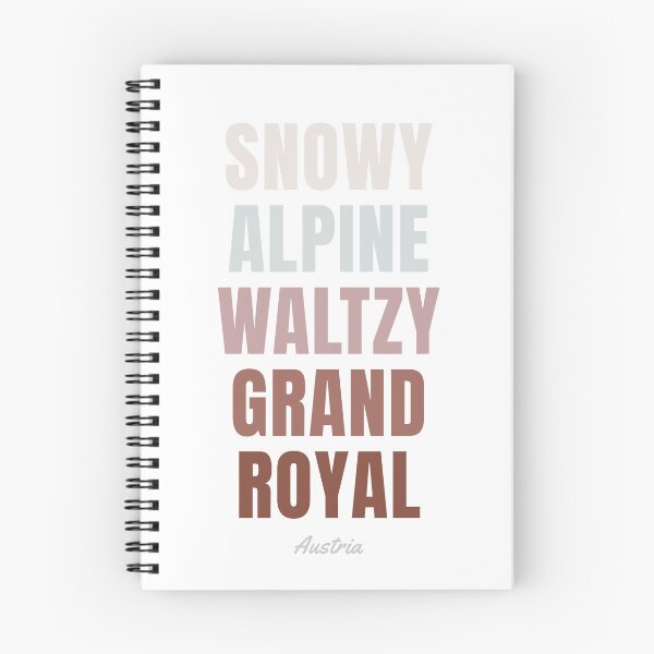 Item preview, Austria Word Art, Snowy Alpine Waltzy Grand Royal Wall Art designed and sold by MarkedArtPrints.