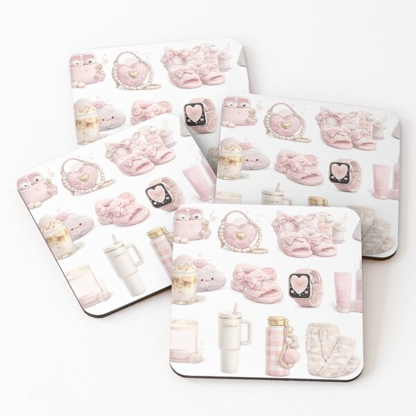Item preview, Soft Pink Aesthetic Coquette Lifestyle Water Bottle Bows Cute designed and sold by Rehnair.
