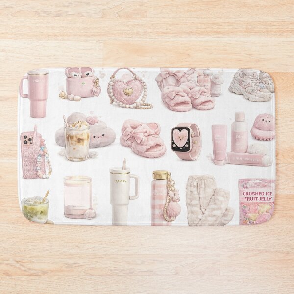 Item preview, Soft Pink Aesthetic Coquette Lifestyle Water Bottle Bows Cute designed and sold by Rehnair.