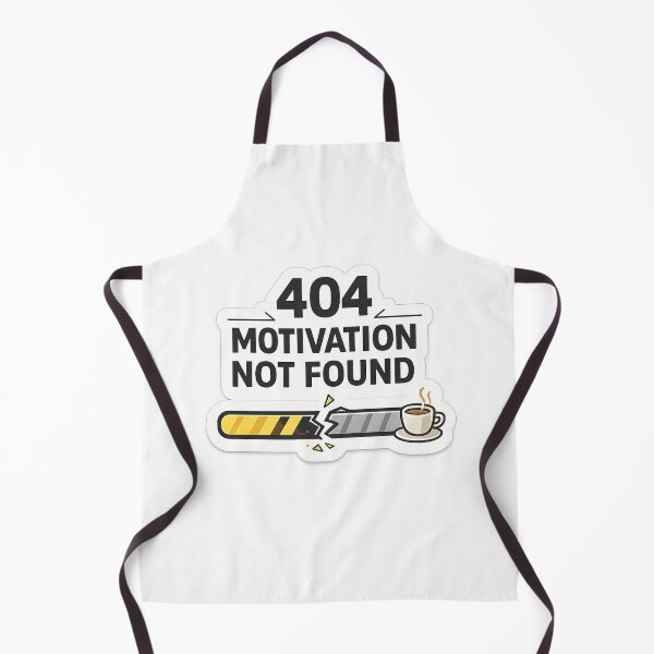 Item preview, 404 Motivation Not Found Sticker designed and sold by CodePaws Creations.
