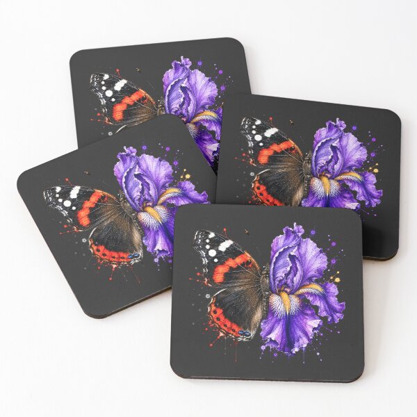 Item preview, Iris Butterfly Watercolor Illustration designed and sold by ColorSplash123.