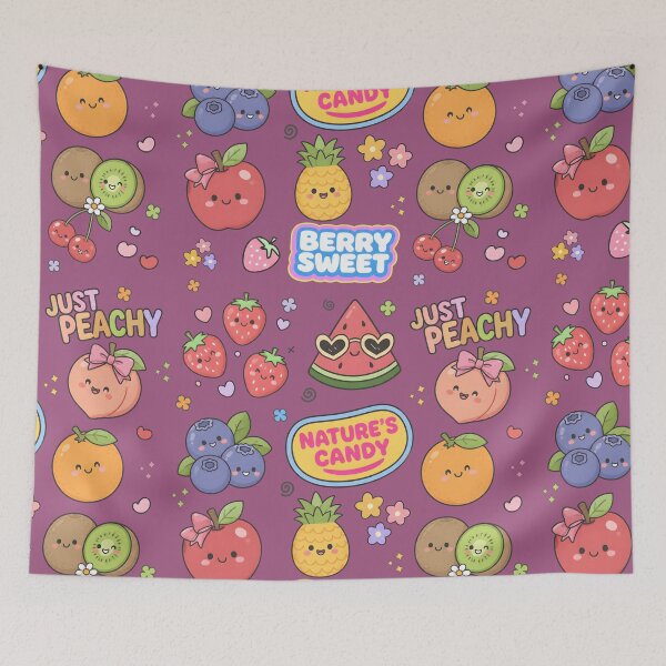 Item preview, Fruit Cute Collage Pastel Seamless Pattern designed and sold by HowToCanadian.