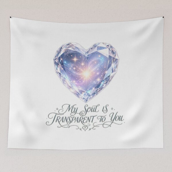 Item preview, My Soul Is Transparent To You Crystal Heart Art designed and sold by Aliplus+.