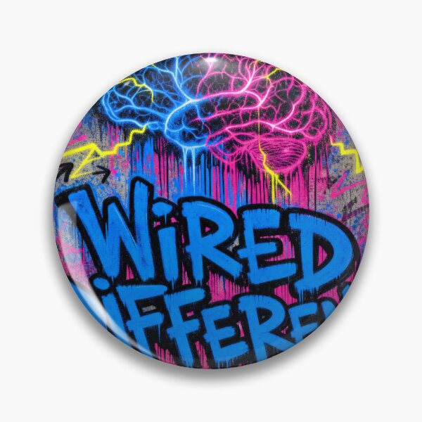 Item preview, Wired Different – Neurodivergent Graffiti Brain Design designed and sold by Arrow2025.