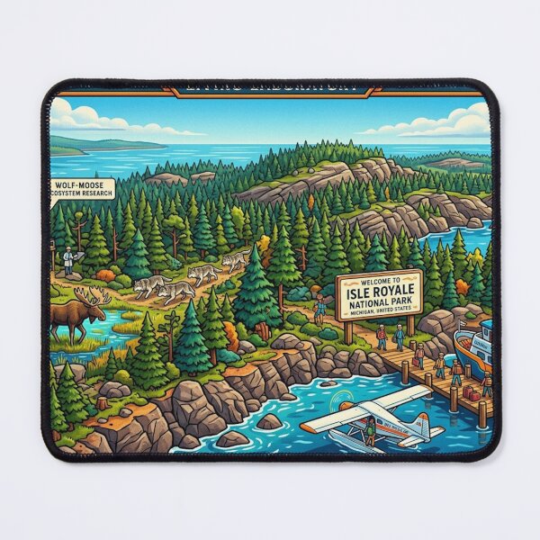 Item preview, ISLE ROYALE NATIONAL PARK MICHIGAN designed and sold by likbatonboot.