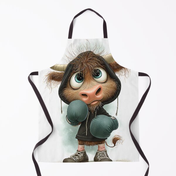 Item preview, Cute Cartoon Bull in Boxing Gear Ready to Fight designed and sold by Artessie.