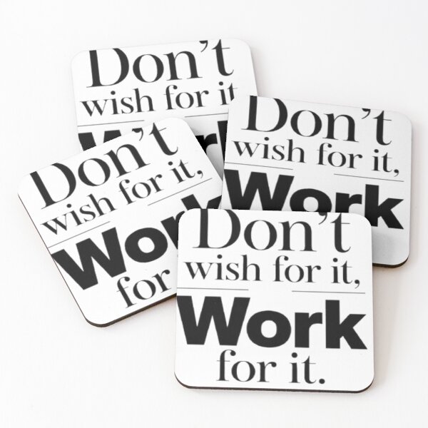 Item preview, Work For It Motivational Gym & Hustle Quote designed and sold by hoille.