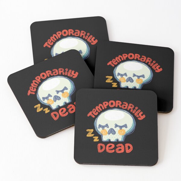 Item preview, Temporarily Dead Funny Introvert Sleeping Skull Art designed and sold by sakariingallery.