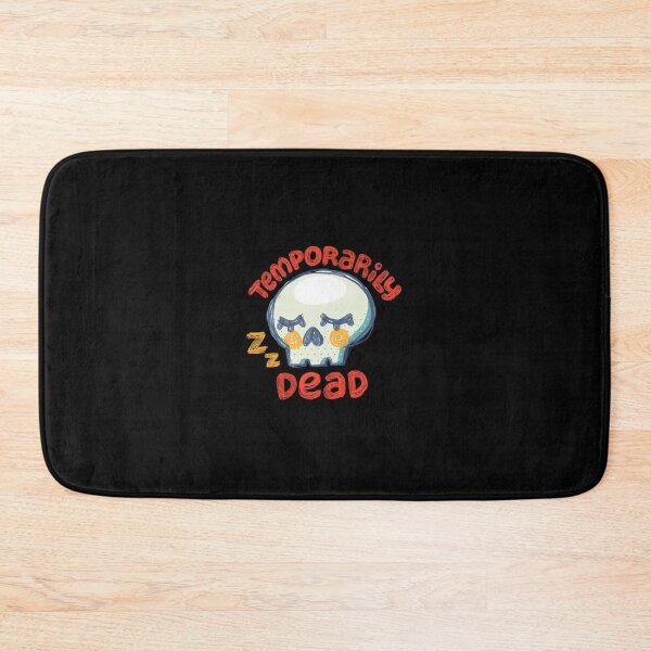 Item preview, Temporarily Dead Funny Introvert Sleeping Skull Art designed and sold by sakariingallery.