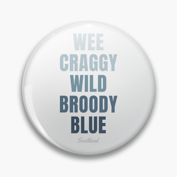 Item preview, Scotland Typographic Print, Wee Craggy Wild Broody Blue Decor designed and sold by MarkedArtPrints.