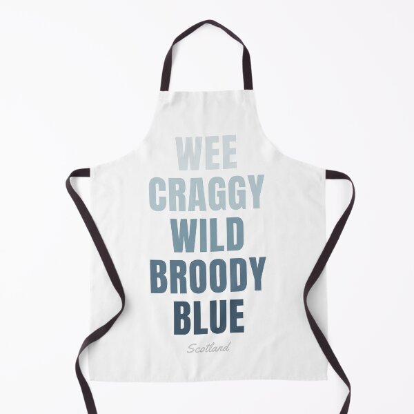 Item preview, Scotland Typographic Print, Wee Craggy Wild Broody Blue Decor designed and sold by MarkedArtPrints.