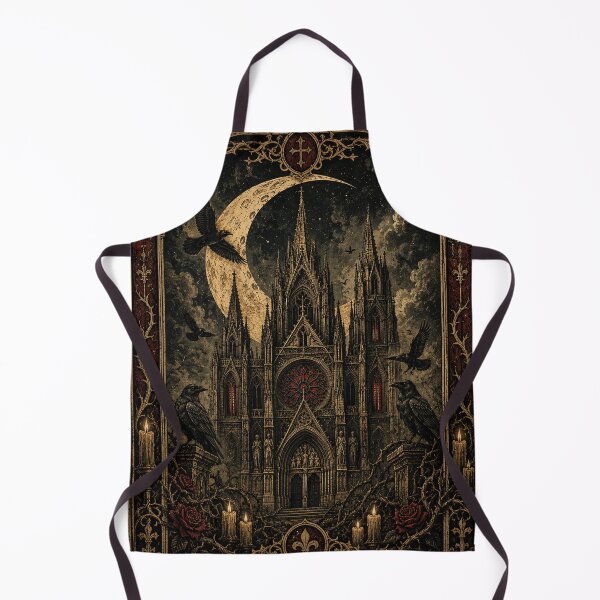 Item preview, Gothic Cathedral Beneath Crescent Moon designed and sold by MWprint.