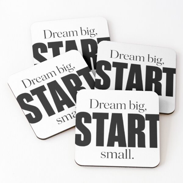 Item preview, Dream Big Start Small Minimalist Quote Design designed and sold by hoille.