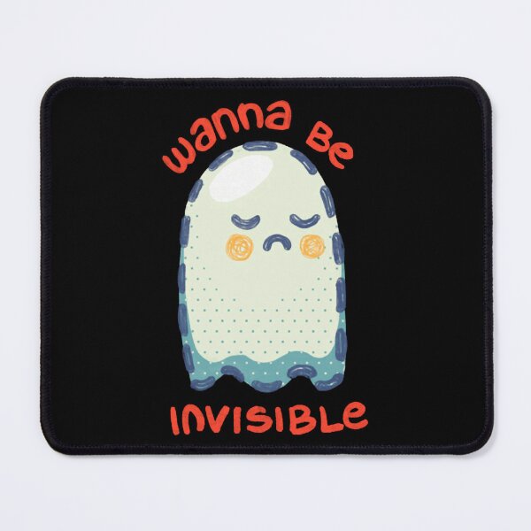 Item preview, Wanna Be Invisible Ghost Cute Funny Social Anxiety Design designed and sold by sakariingallery.