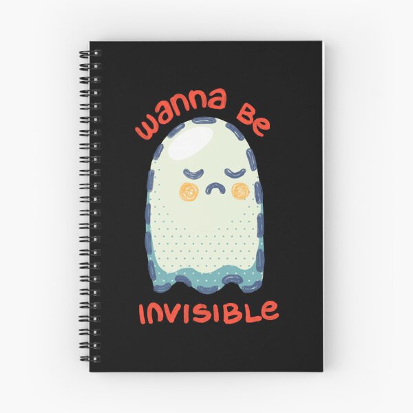 Item preview, Wanna Be Invisible Ghost Cute Funny Social Anxiety Design designed and sold by sakariingallery.