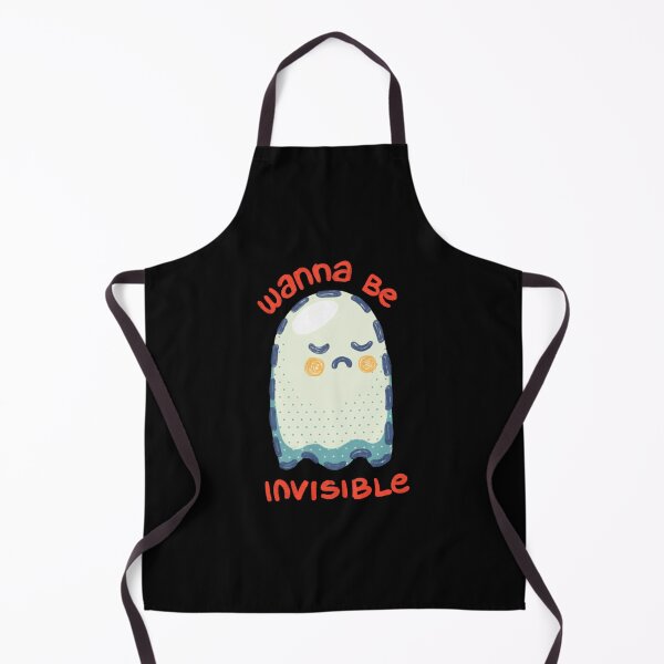 Item preview, Wanna Be Invisible Ghost Cute Funny Social Anxiety Design designed and sold by sakariingallery.