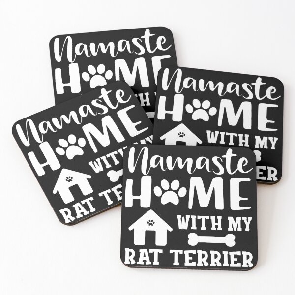 Item preview, Namaste Home With My Rat Terrier Dog Lover designed and sold by SoyLamderma.