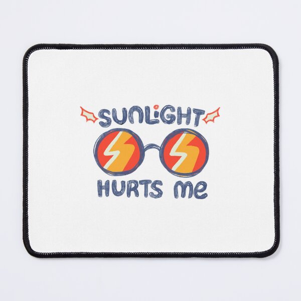 Item preview, Sunlight Hurts Me Funny Vampire Sarcastic Glasses Art designed and sold by sakariingallery.